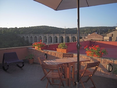 Penthouse in the center of Ariccia, near Rome with panoramic terrace