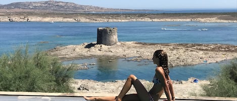 la villa è posizionata nel punto più panoramico del golfo dell'asinara