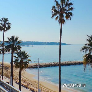 East view of cap d'Antibes from the balcony