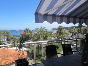 View of Cap d'Antibes from balcony