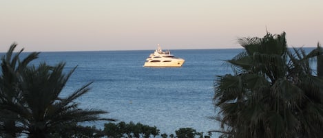 Watch the yachts go by from the terrace