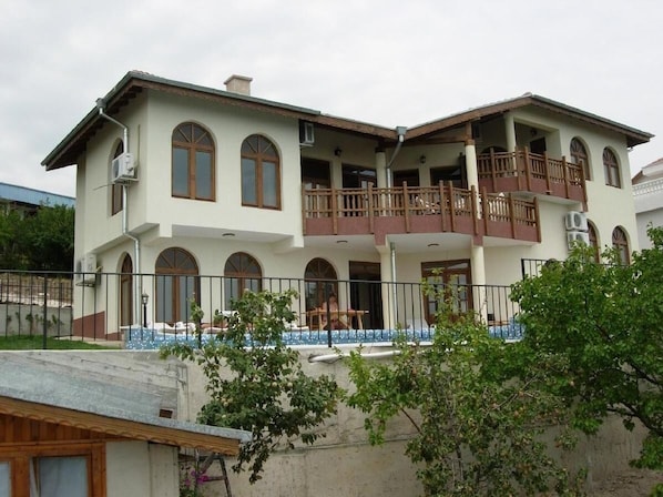 Front of Villa Viola with stunning views to the Black Sea, Albena & Golden Sands