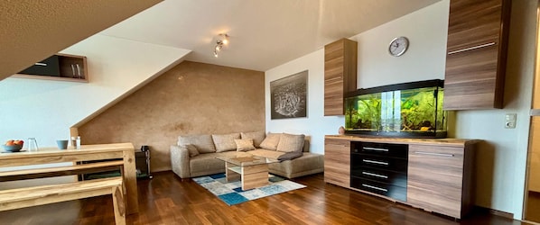 Wohnzimmer Fewo Thermenhafen Erding