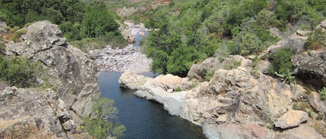 Vue sur la rivière et la propriété (partie de droite)
