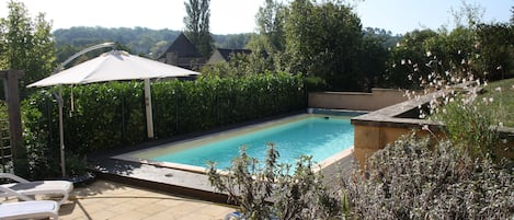 The private heated pool