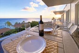 Ocean view from every room in the condo!