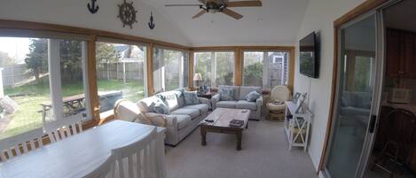 Best room in the house! Sun room off the back of the house.