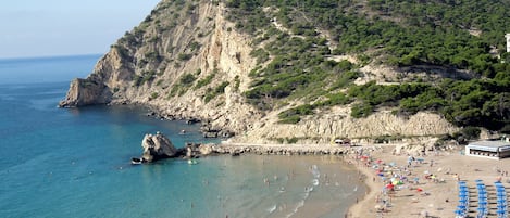 La Cala vue du balcon... merveilleusement chaude et cristalline. 