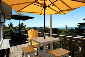 large wrap around deck with ocean views!