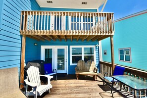 Deck and upper balcony