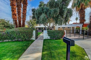 Gated entry (not locked)
