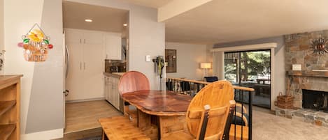 Cool and unique dining room table.