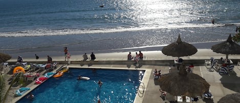 Pool view from the living room