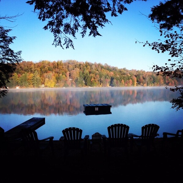 Fall view from the beach