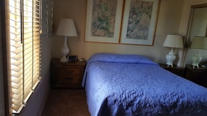 Another view of queen bedroom.