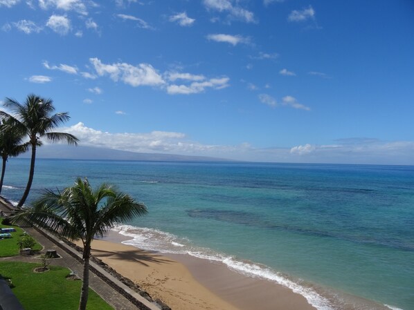 Look left from your lower lanai and see the island of Lanai in the distance...