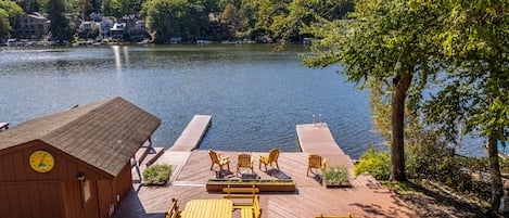 Lake Harmony from cottage deck