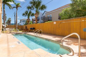 Enjoy the South Padre Island sun by the ample pool area!