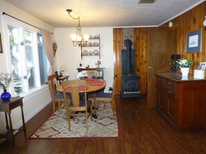 Dining Room with water view