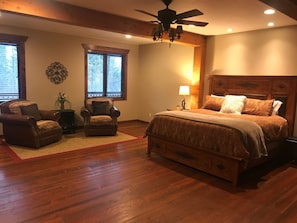 Master bedroom with full private bathroom attached