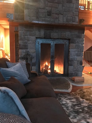 Main family room fireplace