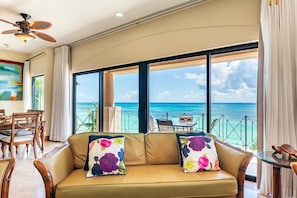 Floor To Ceiling Windows Allow For Amazing Ocean & Beach Views!