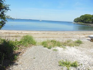 Entry to the beach is just 85 yards from the property. A very short walk.