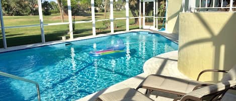 Large heated Pool Lanai