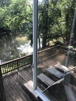View of the river from the living room