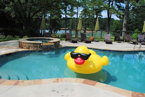 Pool with Jacuzzi.