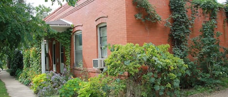 The apartment is the north unit of the duplex