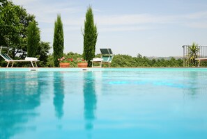 Poolside.