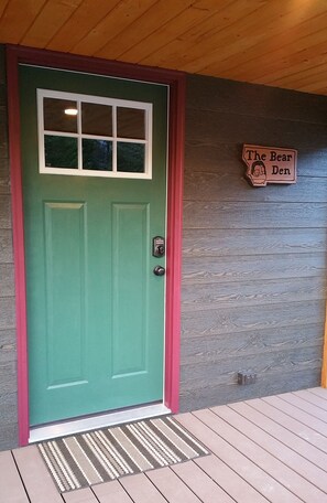 Front door to The Bear Den