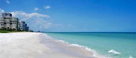 Vanderbilt Beach only a block away