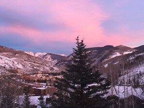 Alpen Glo Sunset from our  front balcony