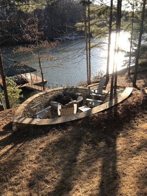 New FirePit at Sunset. 