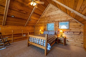 Loft-style bedroom