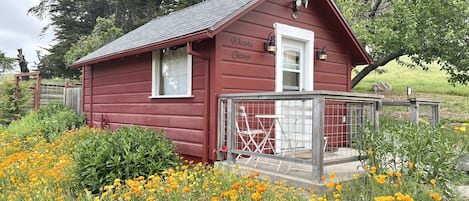 The writer's cottage at Stemple Creek Ranch is a quiet oasis! 