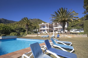 View of patio from the pool