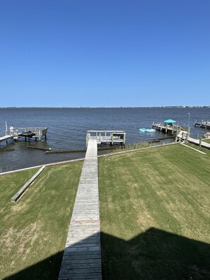 View from sound side deck