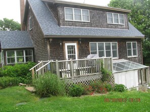 back deck     facing south   Lots of sun!