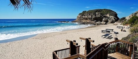 Vue sur la plage/l’océan