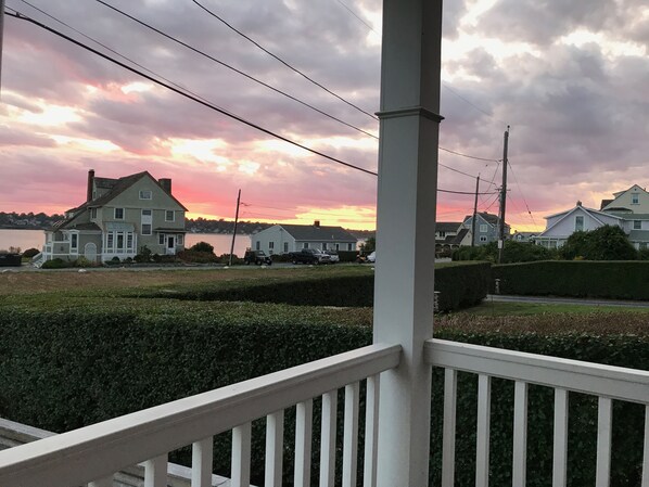 A beautiful view from the porch.