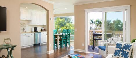 Kitchen Opens to Living Room