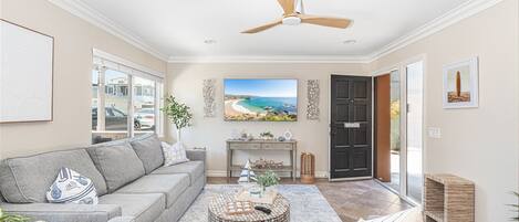 Bright, sunny, and spacious, the main living area will sweep you off your feet and straight into vacation mode.