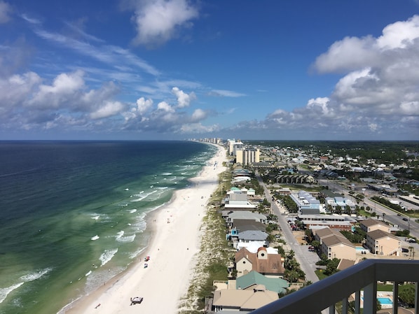 Amazing Westerly view from balcony.