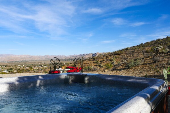 View from the hot tub