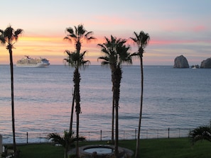 Balcony View of Arch and Sea of Cortez.  It's going to be another Great Day!