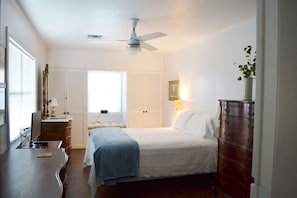 Master bedroom with new queen mattress