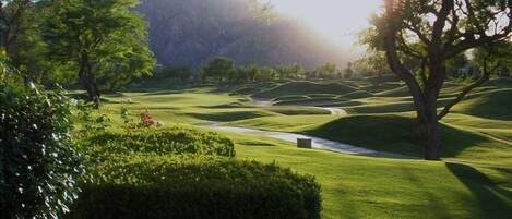 Sunset view from the patio,located at the 15th tee box